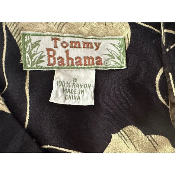 Tommy Bahama Black and Yellow Floral Maxi Dress Woman Size 8 - Picture 7 of 11